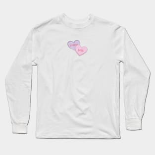 Stress Less Candy Hearts Long Sleeve T-Shirt